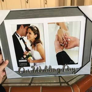 One frame to hold two wedding portraits